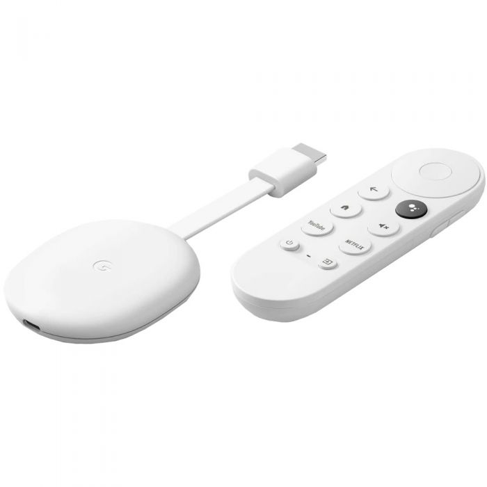 Media Player Google Chromecast TV, 4K, HDMI, Bluetooth, Wi-Fi, Alb