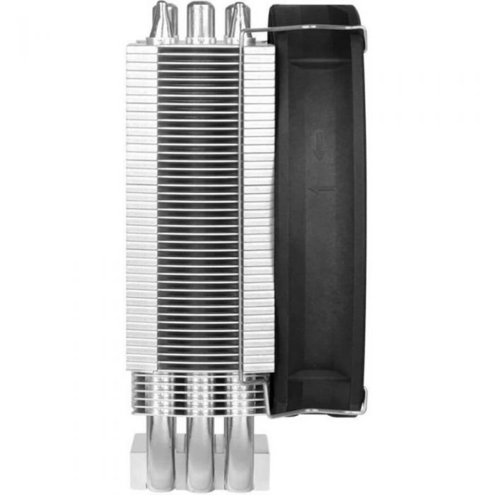Cooler procesor Thermaltake Frio Silent 14, 4 pin, 12 V, Flux de aer 71.24 CFM, Presiune aer 1.13 mmH2O, Compatibil cu Intel/AMD, Negru/Alb