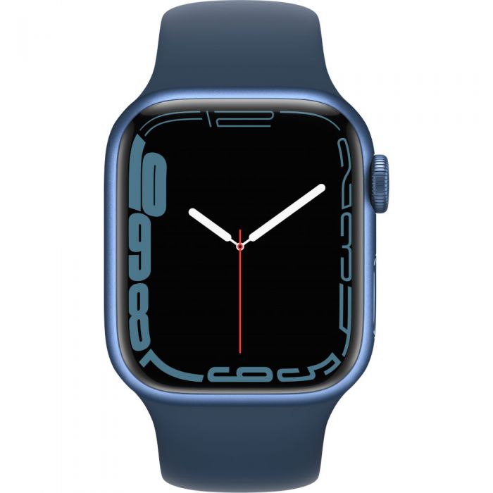 Apple Watch Series 7 GPS, 41mm, Green Blue Aluminium Case, Abyss Blue Sport Band