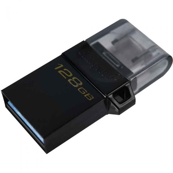 Memorie USB Kingston DataTraveler DTDUO3G2/128GB, USB 3.2 Type-A/Micro, Negru
