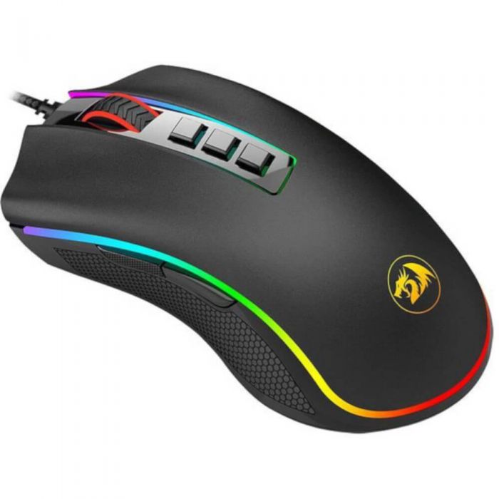 Mouse gaming Redragon Cobra V2, 12400 DPI, 8 butoane, Iluminare RGB, Negru