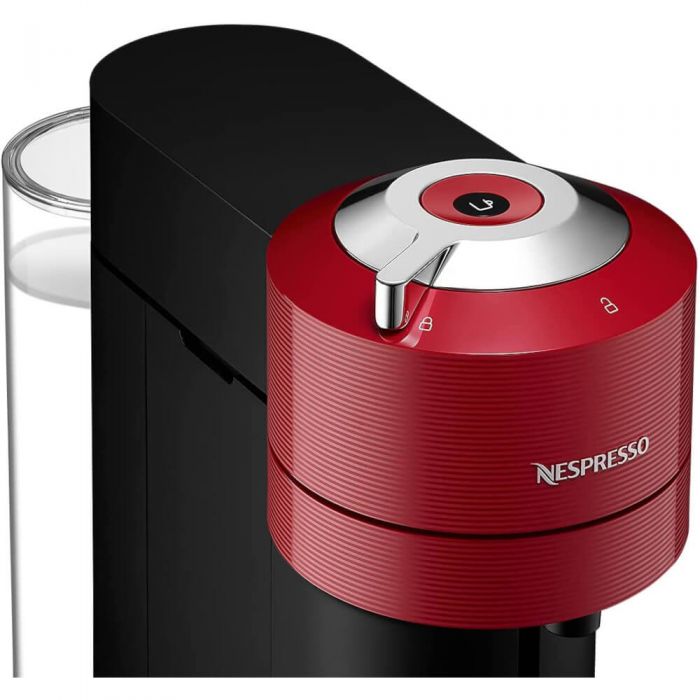 Espressor cu capsule Nespresso Krups XN910510 Vertuo Next, 1500 W, 1.1 L, Control prin Bluetooth si Wi-FI, Tehnologie Centrifusion, Rosu