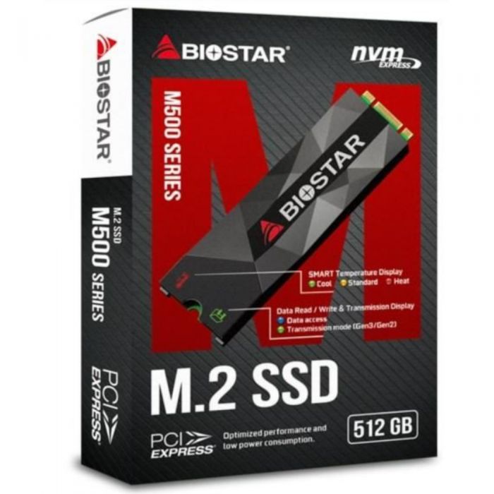 SSD M.2 Biostar M500 512GB PCI-E Gen3x2