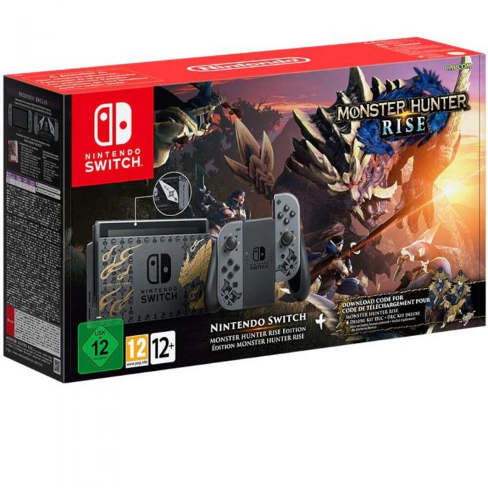 Consola Nintendo Switch Monster Hunter Rise Edition, Gri