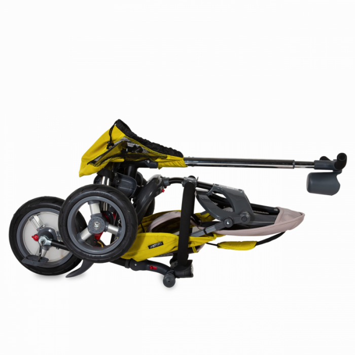 Tricicleta multifunctionala 4in1 cu sezut reversibil Coccolle Velo Air Mustar
