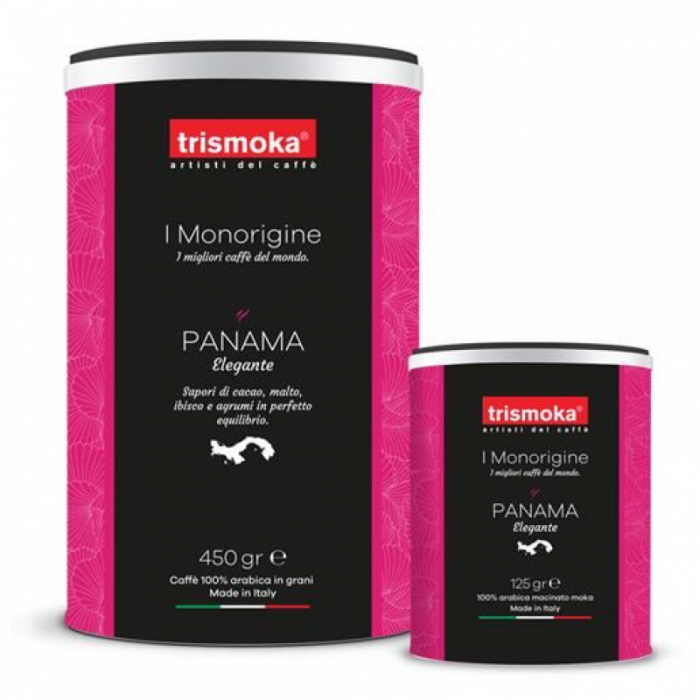 Cafea TRISMOKA Panama single origin macinata pentru Moka, 125 g