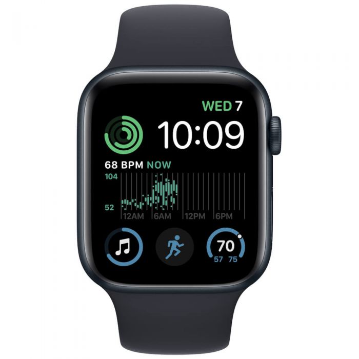 Apple Watch SE2, Cellular, GPS, 44mm, Midnight Aluminium Case, Midnight Sport Band