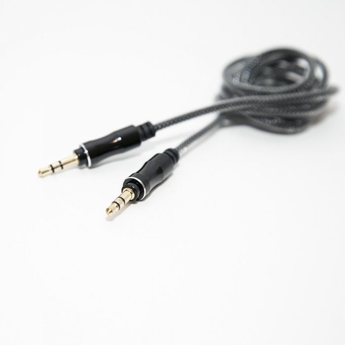 Cablu audio Lemontti LAUXCMBK, 2 x Jack 3.5 mm, 1 m