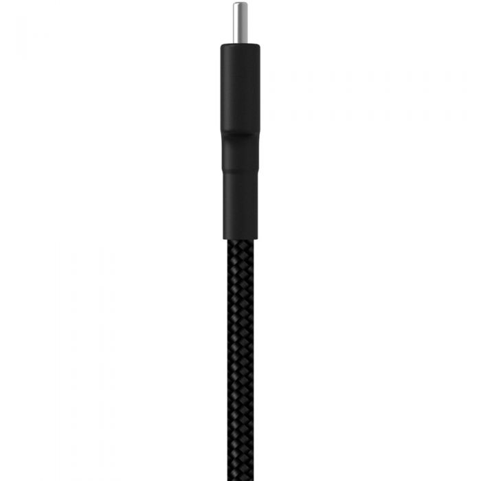 Cablu date Xiaomi Mi, USB Type-C la USB, Impletit, 1m, Negru