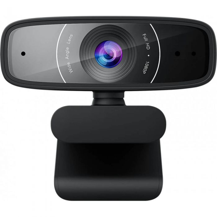 Camera Web Asus C3, FullHD la 30fps, Microfoane Stereo, Negru