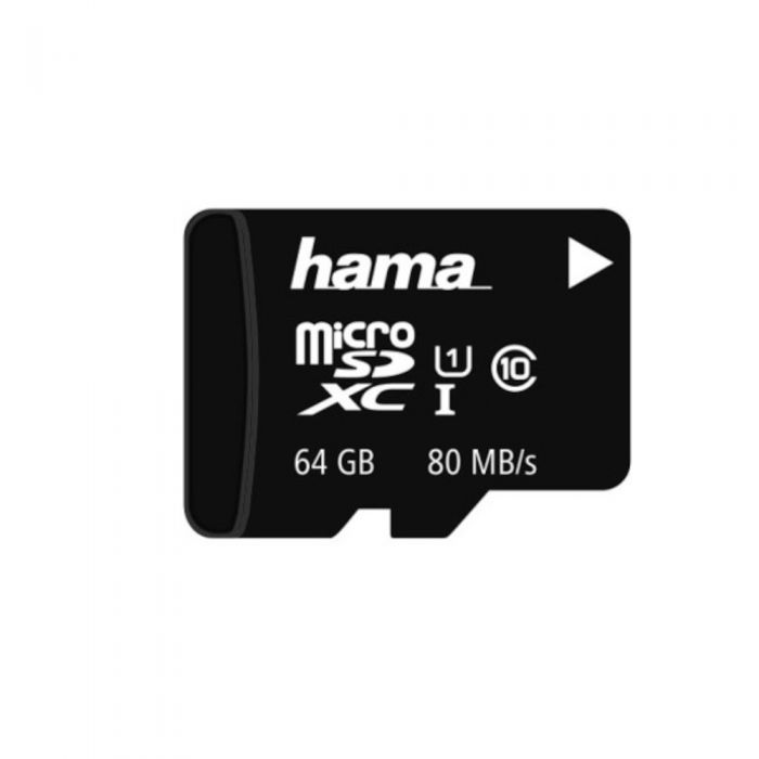 Card de memorie Hama 124140 MicroSDXC, 64GB, Clasa 10 + Adaptor