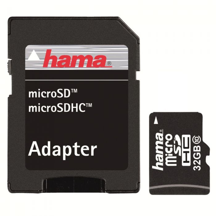 Card de memorie Hama MicroSDHC, 32GB, Class 10, Adaptor