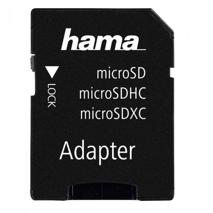 Card de memorie Hama MicroSDXC, 64GB, 80 mb/s, Clasa 10 + Adaptor