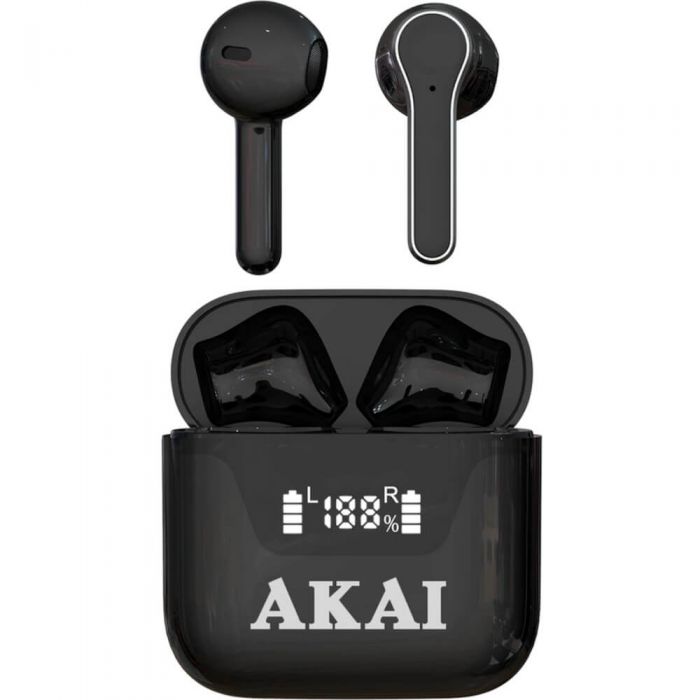 Casti In-ear Akai BTE-J101, Wireless, Negru