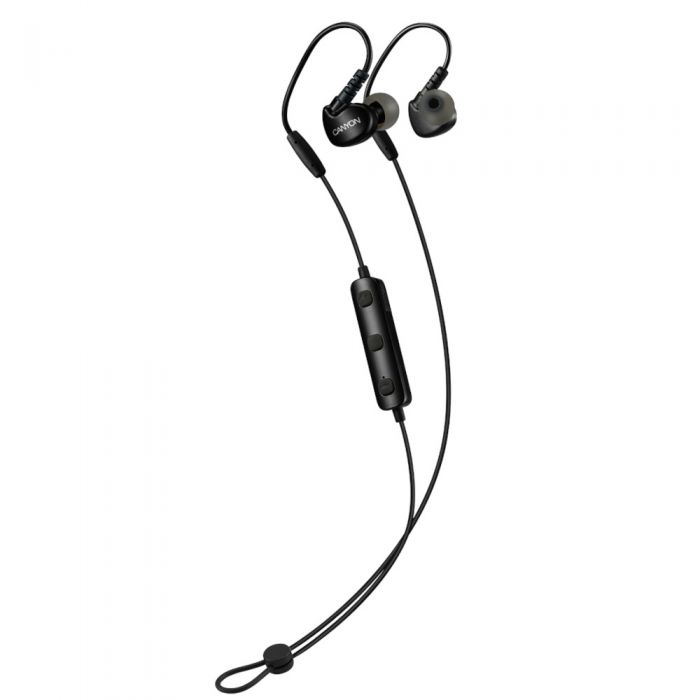 Casti audio In-Ear Canyon CNS-SBTHS1B, Bluetooth, Negru