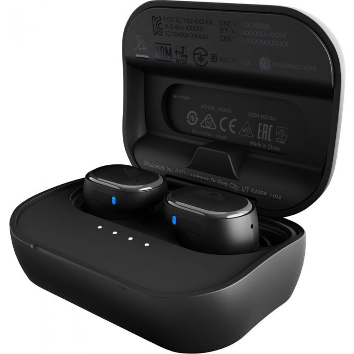 Casti True Wireless Skullcandy Grind, Bluetooth 5.2, Rezistenta la apa IP55, Negru