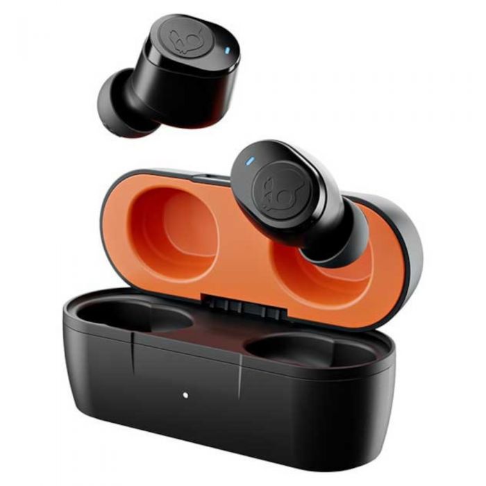 Casti True Wireless Skullcandy Jib, Bluetooth 5.0, In-Ear, microUSB, Hands-free, Rezistente la transpiratie, True Black Orange