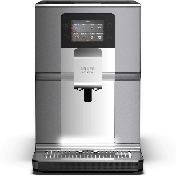 Espressor automat Krups Intuition Preference+ EA875E10, 1450 W, 3 L, 15 bar, Argintiu