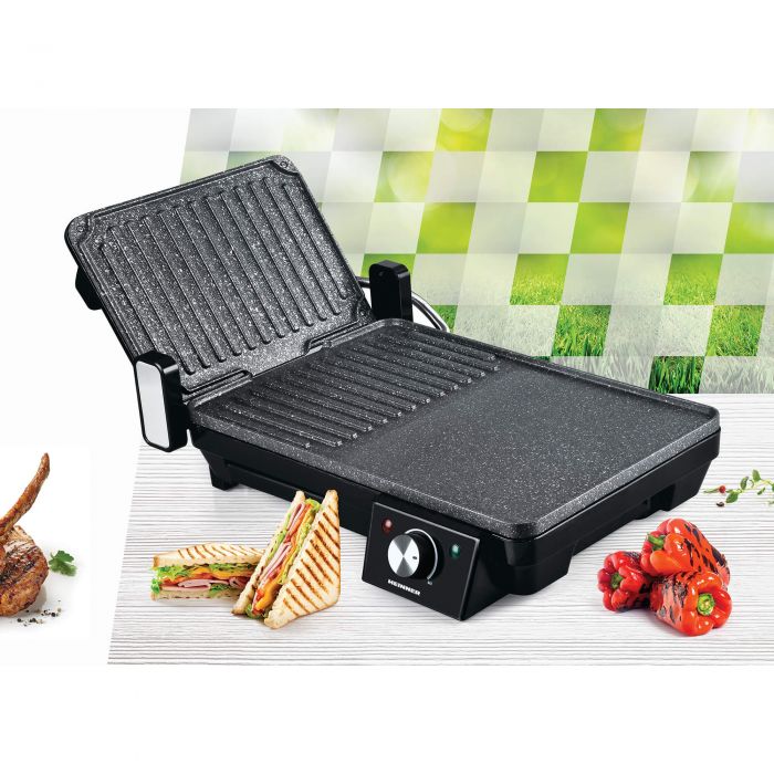 Gratar electric Heinner Marble TPGrill HEG-F20002P, 2000 W