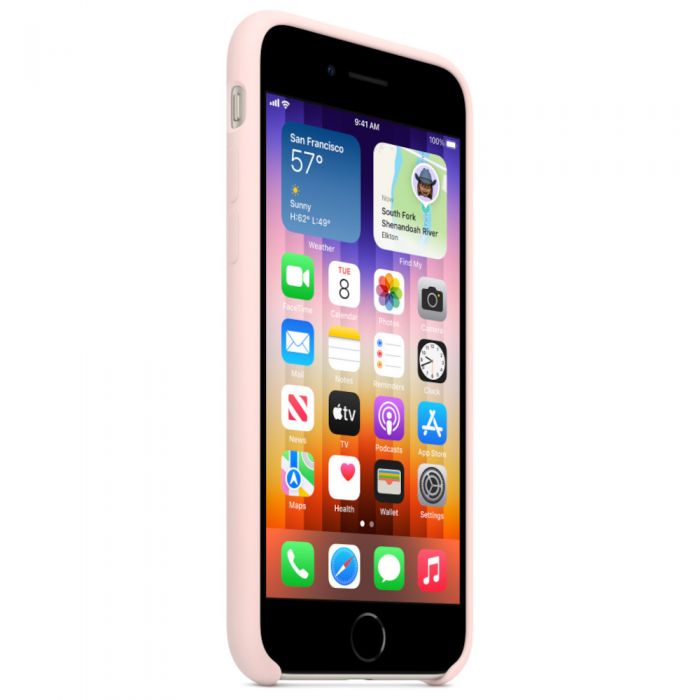 Husa de protectie Apple Silicone Case pentru iPhone SE (gen3), Chalk Pink