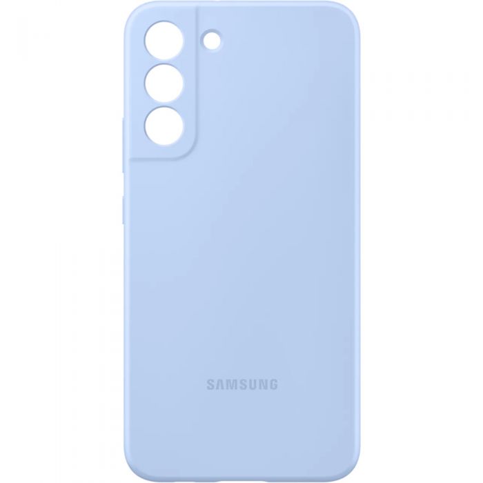 Husa de protectie Samsung Silicone Cover pentru Galaxy S22+, Artic Blue