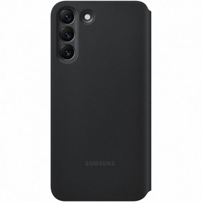 Husa de protectie Samsung Smart Clear View Cover pentru Galaxy S22+, Negru