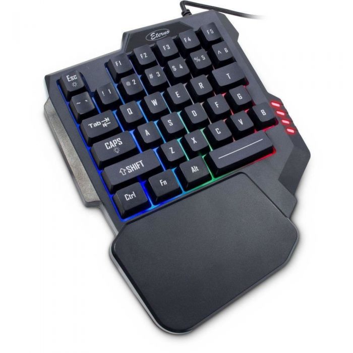 Tastatura gaming Inter-Tech Etherno KB-3035, Iluminare RGB, Negru