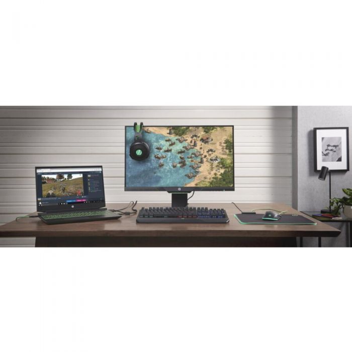 Laptop HP Gaming Pavilion 15-ec2099nq, 15.6 inch, Full HD, AMD Ryzen 5-5600H, 8GB, 1TB HDD + 256GB SSD, GeForce RTX 3050, No OS, Negru