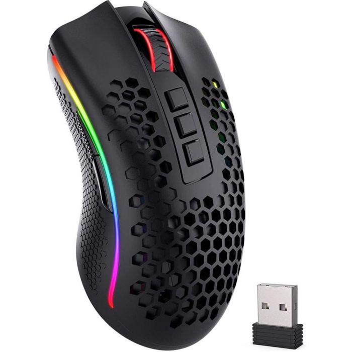Mouse gaming Redragon Storm Pro, 16000 DPI, Iluminare RGB, Negru