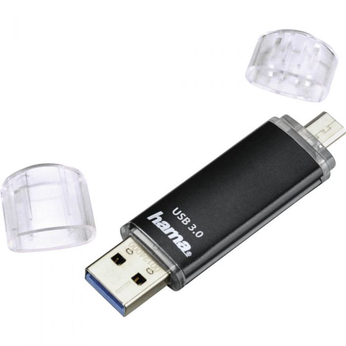 Memorie USB Hama Laeta 128 GB, USB 3.0, Negru