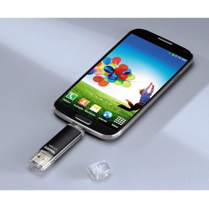 Memorie USB Hama Laeta 64 GB, USB 3.0, Negru