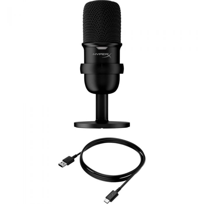 Microfon HyperX SoloCast HMIS1X-XX-BK/G, USB, Negru