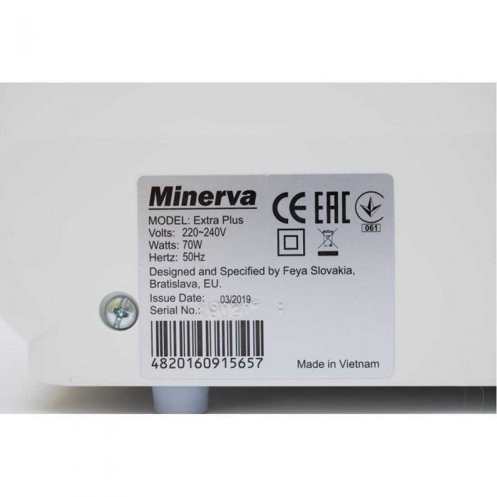 Masina de cusut electromecanica Minerva Extraplus, 22 programe, 800 imp/min, Alb