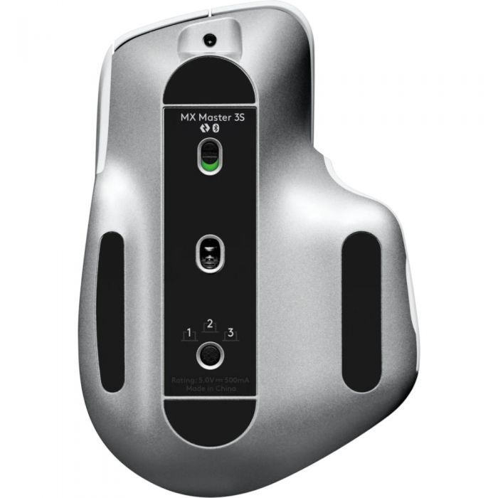 Mouse wireless Logitech MX Master 3S Performance, 8000 dpi, Pale Grey