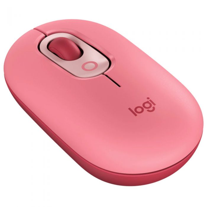 Mouse wireless Logitech Pop Heartbreaker, Ambidextru, 1000 dpi, 4 butoane, Rosu