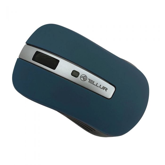 Mouse wireless Tellur Basic, Iluminare LED, Albastru Inchis