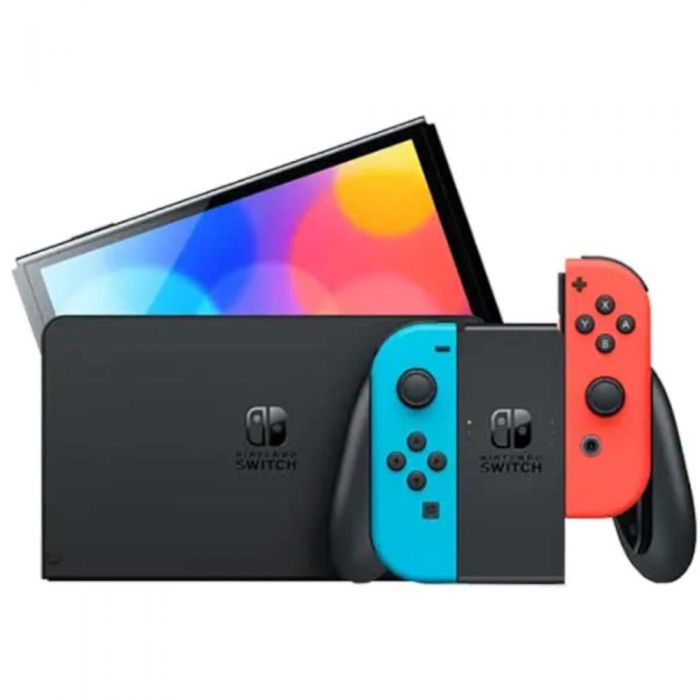 Consola Nintendo Switch OLED, Joy-Con Neon Red/Neon Blue