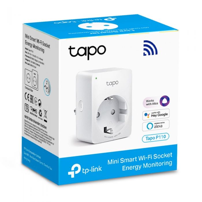 Priza mini smart TP-Link Tapo P110, Wi-Fi, Socket
