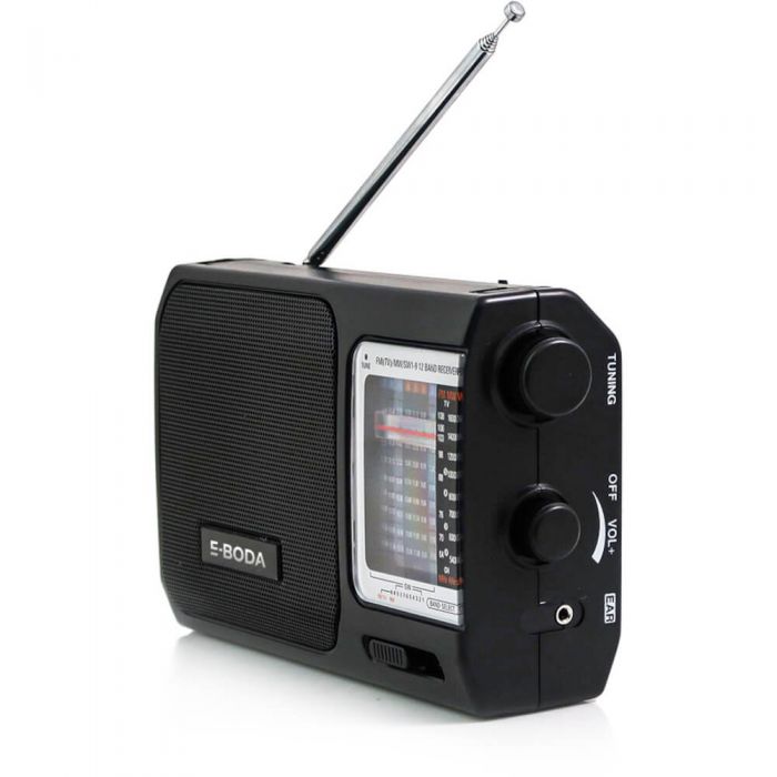 Radio portabil E-Boda RP 100, FM, Negru