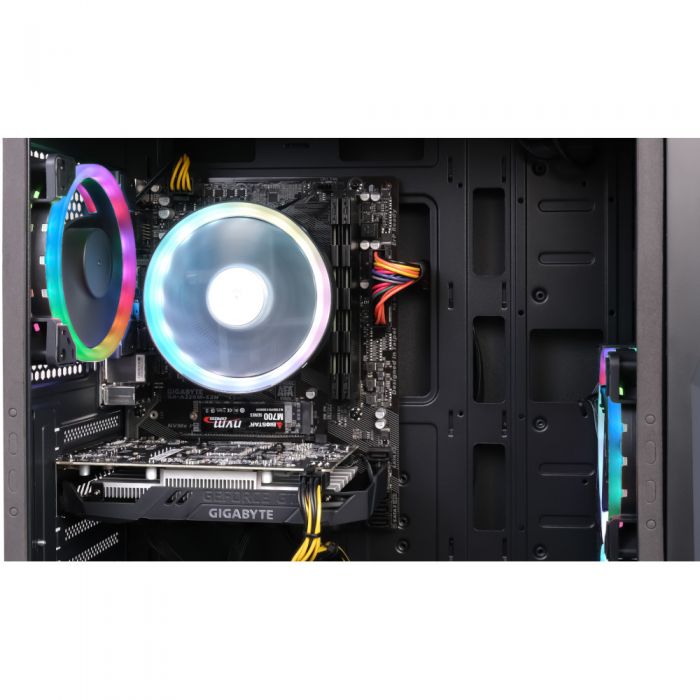 Sistem Desktop PC Gaming, Inaza Flash II, AMD Ryzen 3 4100, 4.0 GHz, 16GB DDR4, M.2 NVMe, SSD 512GB, GeForce GTX 1650, 4GB