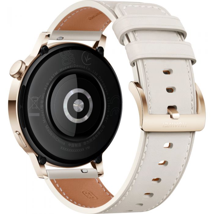 Smartwatch Huawei Watch GT 3 Milo-B19T Elegant Light Gold/ White Leather Strap