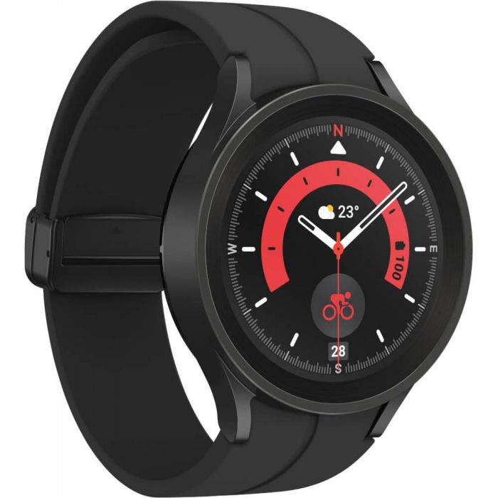 Smartwatch Samsung Galaxy Watch 5 Pro, 45mm, Bluetooth, Black Titanium