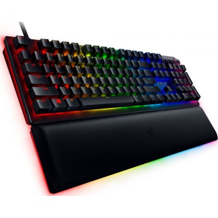 Tastatura gaming Razer Huntsman V2 Analog, Layout US, Razer Chroma RGB, Negru