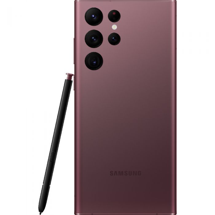 Telefon mobil Samsung Galaxy S22 Ultra, 5G, 128GB, 8GB RAM, Dual SIM, Burgundy 