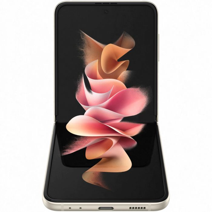 Telefon mobil Samsung Galaxy Z Flip3, 5G, 128GB, 8G RAM, Dual SIM, Cream