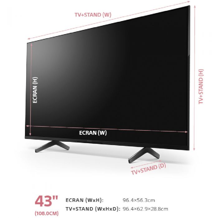 Televizor Smart LED SONY BRAVIA 43X85K, Google, 4K, HDR, 100 Hz, 108 cm, Clasa G