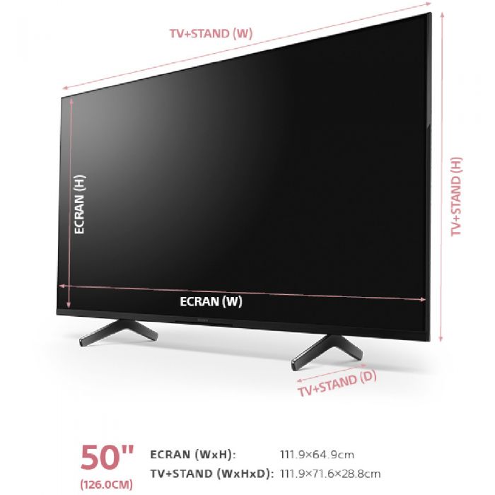 Televizor Smart LED SONY BRAVIA 50X85K, Google, 4K, HDR, 100 Hz, 126 cm, Clasa F