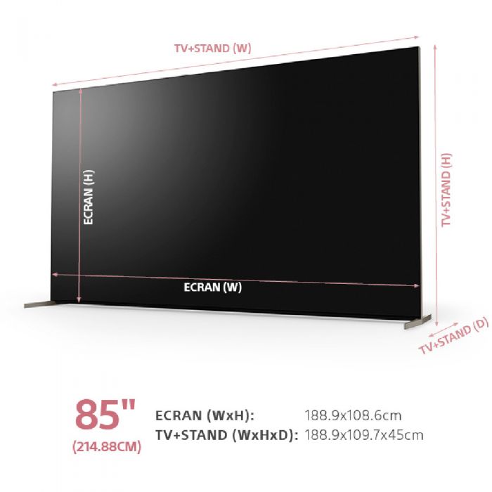 Televizor Smart Mini LED SONY BRAVIA XR 85X95K, Google, 4K, HDR, 100 Hz, 215 cm, Clasa E