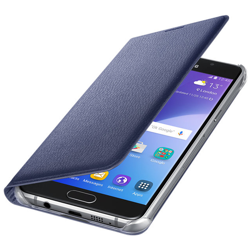Husa Flip Wallet Samsung pentru Galaxy A5 2016, Negru