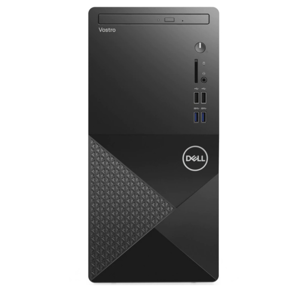  Sistem Desktop Dell Vostro 3888 MT, Intel Core i3-10100, 8GB DDR4, 1TB HDD, DVD-RW, Intel UHD Graphics 630, Ubuntu, Negru 